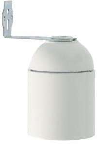 Enzo lamphouder e27 met beugel wit 6042740