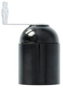 Enzo lamphouder e27 met beugel zwart 6042760