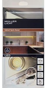 Enzo led driehoek spot set a3 | 7,5w | ir sensor | 3000k | gesch. staal - 5018355