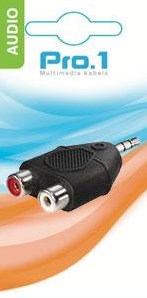 Afbeelding laden in galerijviewer, Enzo pro-1 audio adapt 3,5 jack stereo -> 2 tulp contra 9217200
