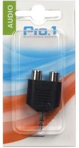 Afbeelding laden in galerijviewer, Enzo pro-1 audio adapt 3,5 jack stereo -> 2 tulp contra 9217200
