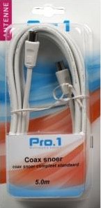 Afbeelding laden in galerijviewer, Enzo pro-1 coax snoer compleet standaard 5 meter - 9291407
