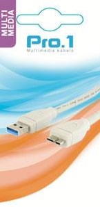 Enzo pro-1 usb 3.0 a male naar micro b male (smartphone) 1.8 meter - 9280250