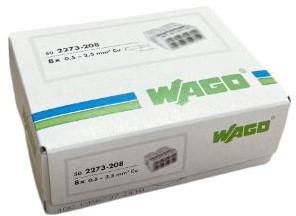 Afbeelding laden in galerijviewer, Enzo wago lasklem 8x0,5-2,5mm transgrijs ds50 - 4047228
