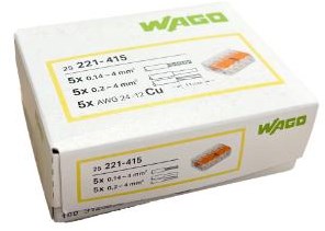 Afbeelding laden in galerijviewer, Enzo wago lasklem hersluitbaar 5-voudig ds 25 st. - 4047215
