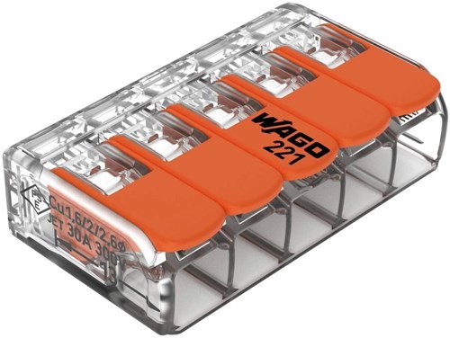 Afbeelding laden in galerijviewer, Enzo wago lasklem hersluitbaar 5-voudig ds15 max.6qmm - 4047221
