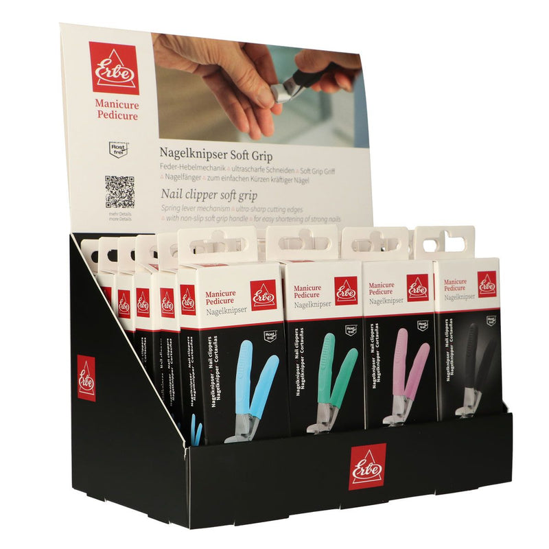 Afbeelding laden in galerijviewer, Erbe solingen nagelknipper soft grip display (erbe2916)
