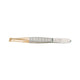 Erbe solingen pincet recht smal verguld 9cm (erbe92341)
