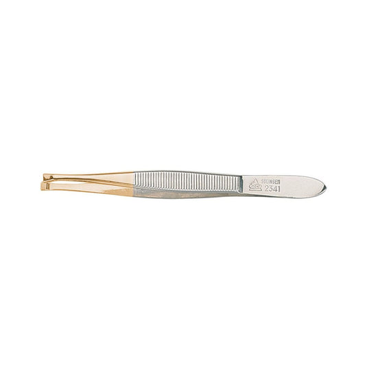 Erbe solingen pincet recht smal verguld 9cm (erbe92341)