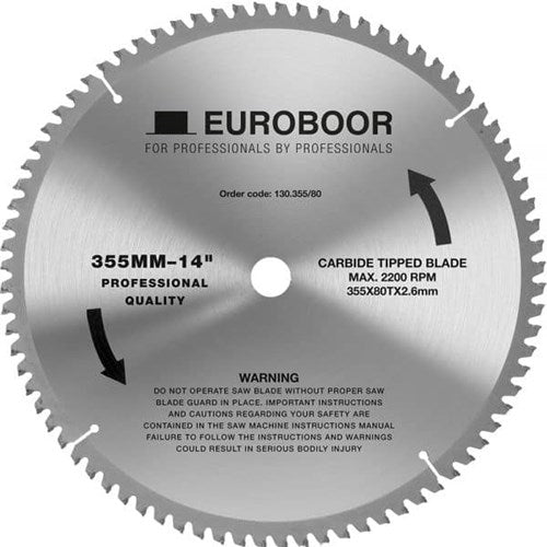 Euroboor 130.355 80 zaagblad | d 355 mm | t 80 - 130.355 80