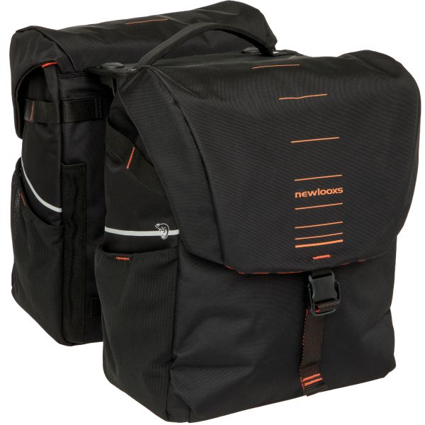 Afbeelding laden in galerijviewer, Newlooxs tas new looxs vigo dubbel | zwart oranje | rt 2.0 | 40l
