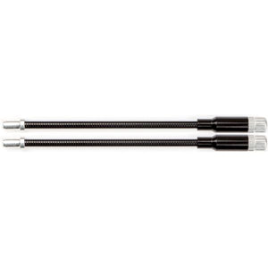 Elvedes cable systems bv verstelbare flex v-brake kabelpijpje elvedes lichtmetaal - zwart (2 stuks)
