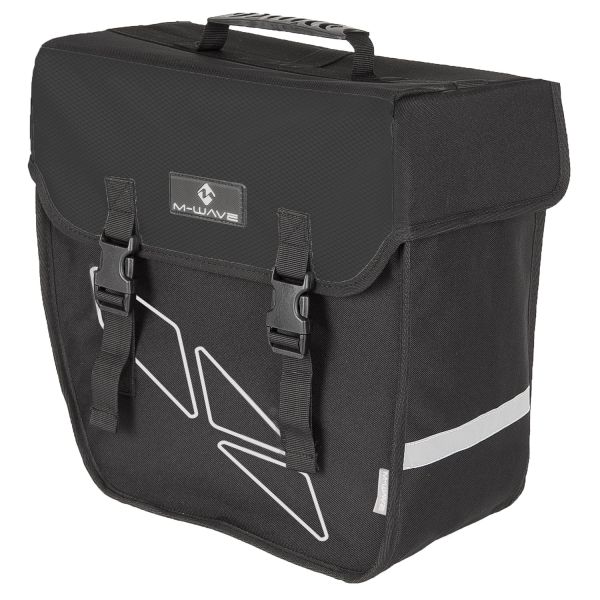 Afbeelding laden in galerijviewer, M-wave enkele fietstas links amsterdam - 18 liter - zwart
