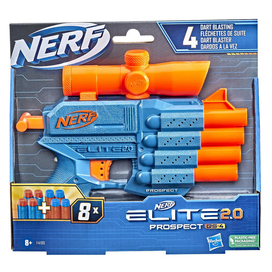 Hasbro nerf elite prospect qs4 inclusief 8 pijltjes