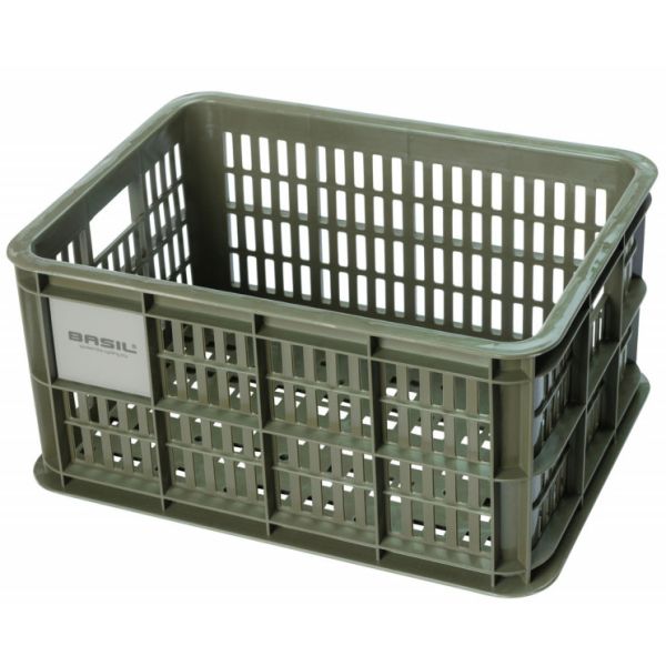 Afbeelding laden in galerijviewer, Basil fietskrat S - klein - 17.5 liter - groen
