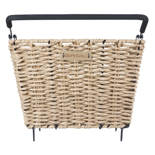 Basil fietsmand cento rattan look multi system 40 x 25 x 12 cm - seagrass