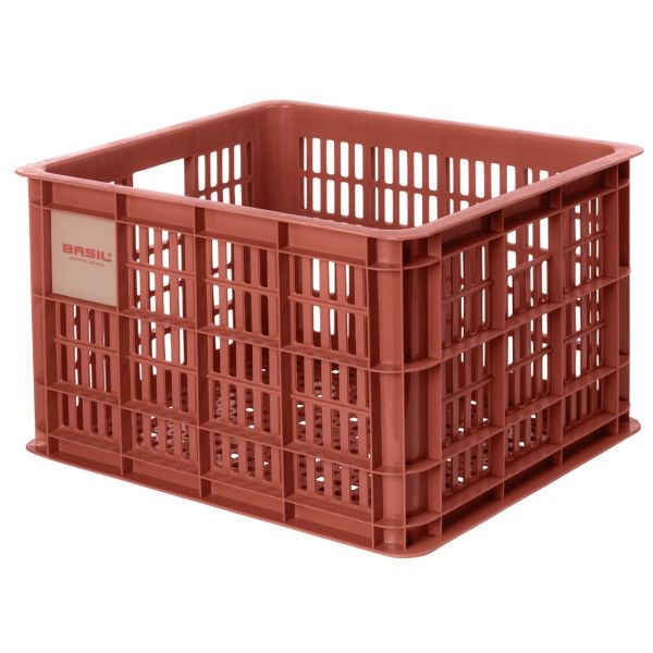 Afbeelding laden in galerijviewer, Basil fietskrat M - medium - 29.5 liter - rood
