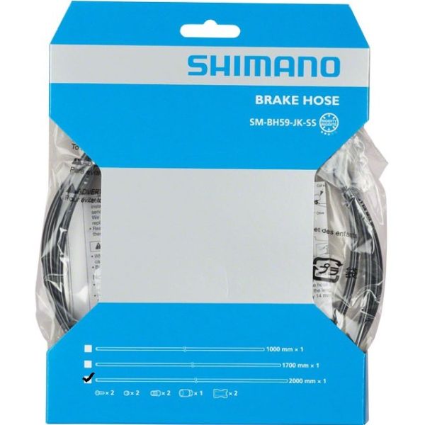 Afbeelding laden in galerijviewer, Shimano bremsleitung sm-bh59 br.line shim.sm-bh59 2000mm bl.shortable
