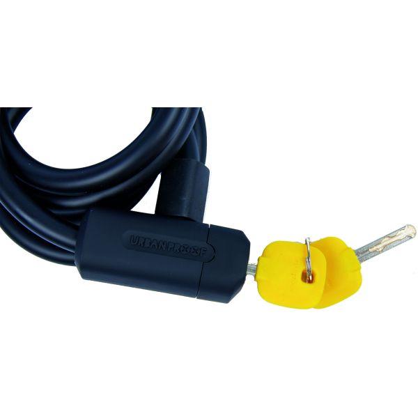 Afbeelding laden in galerijviewer, Urbanproof spiraalslot 12mm*150cm zwart
