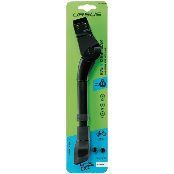 Afbeelding laden in galerijviewer, Ursus achtervorkstandaard r78 - king mini rear kickstand r78 king mini 18mm
