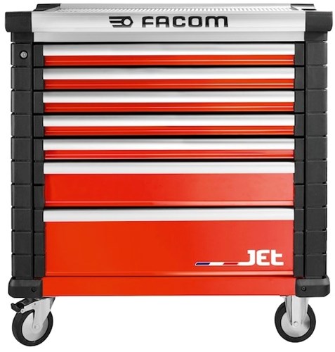 Afbeelding laden in galerijviewer, Facom jet gereedschapswagen 7 laden m4 rood - jet.7m4a
