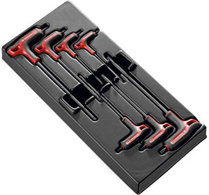 Facom module van 7 inbussleutels met p-greep torx® - mod.89txa