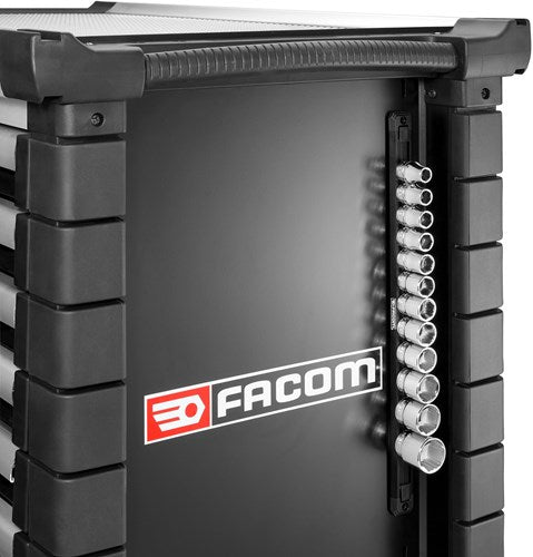 Afbeelding laden in galerijviewer, Facom ogv® doppen set | 1 2” 6-kant | 12-delig op rail - s.40egrppb
