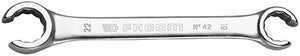 Facom open ringsleutel, 15° gebogen 17x19 mm l210mm - 42.17x19