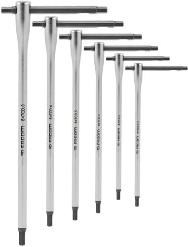 Facom set 6 inbussleutels met snelle t-greep - 84tcd.j6