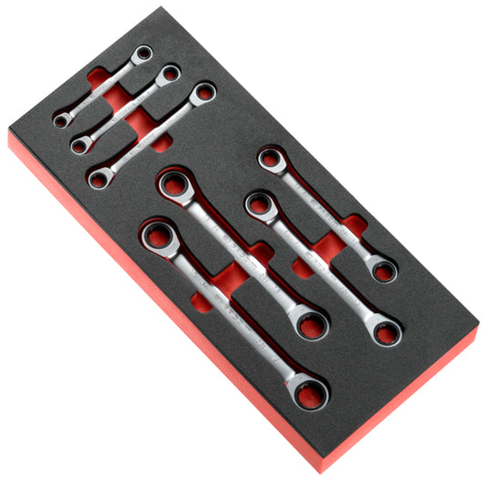 Facom module 7 ratelringsleutels 12-kant 6 tot 19 mm