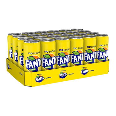 Fanta lemon no sugar blik (24x 33cl)