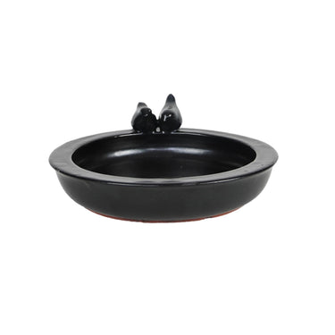 Esschert design vogelbad keramiek rond grijs