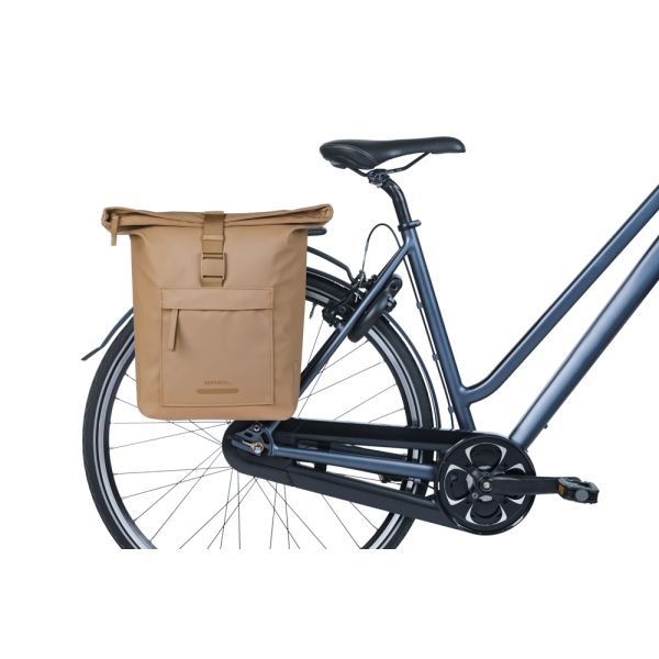 Afbeelding laden in galerijviewer, Basil b.v. dubbele fietstas basil brooklyn mik 41l 14 x 30 x 37 cm - zand
