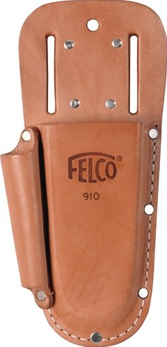 Felco leren etui | geschikt voor alle -snoeischaren | met lus en klemmen met extra tasje | 1 stuk - 910+ - 910+