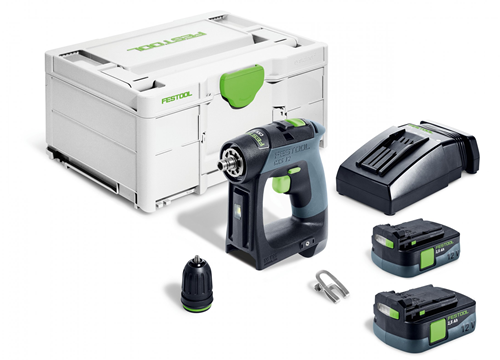 Afbeelding laden in galerijviewer, Festool accu-schroefboormachine cxs 12 1,5-plus (2x 2.5ah accu's) - 576864
