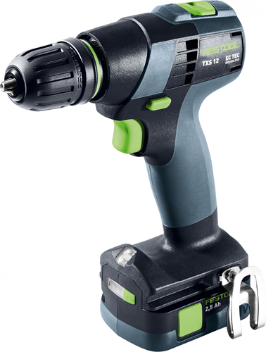 Afbeelding laden in galerijviewer, Festool txs 12 2,5-plus | accu-schroefboormachine 12v in koffer (2x 2.5ah accu + lader) - 576873
