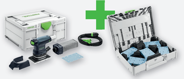 Festool rts 400 req gr sys p vlakschuurmachine | met granat schuurpapier gevulde systainer 3 - 578205