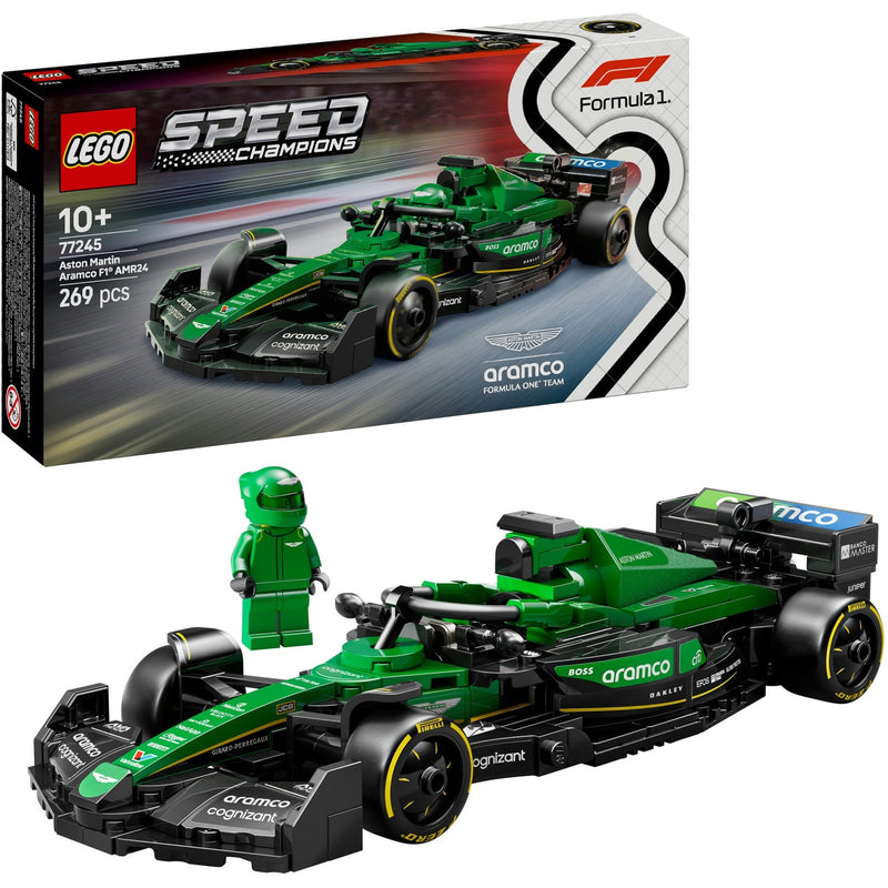 Afbeelding laden in galerijviewer, Lego speed champions aston martin aramco f1 amr24 racewagen set - 77245
