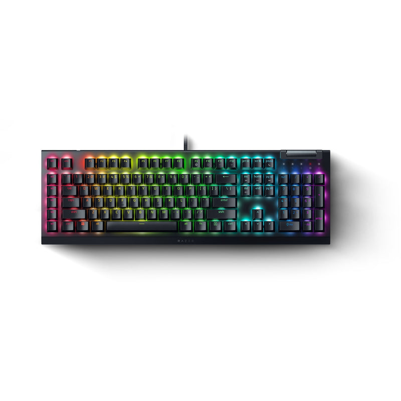 Afbeelding laden in galerijviewer, Razer blackwidow v4 x, gaming toetsenbord (zwart, us lay-out, green, rgb leds, doubleshot abs)
