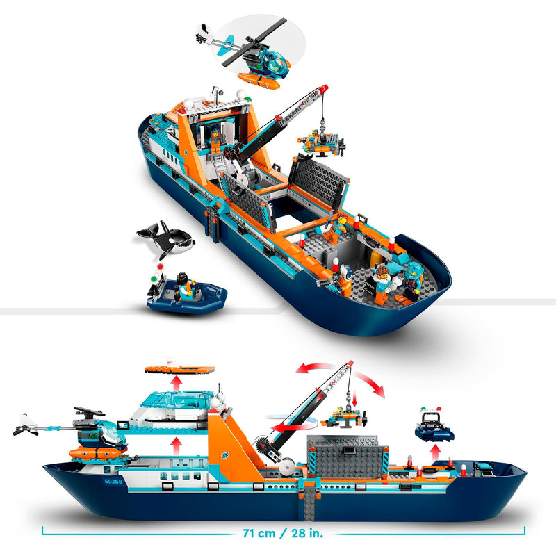 Afbeelding laden in galerijviewer, Lego city - poolonderzoeksschip constructiespeelgoed (60368)
