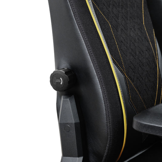 Trust gxt 721 ruya pro premium comfortabele gaming stoel (zwart geel)
