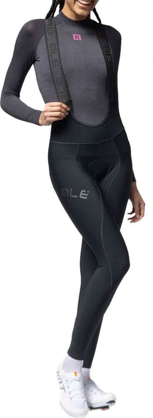 Alé winter - women's bib shorts with pad