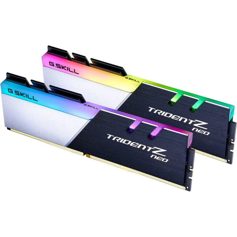 Afbeelding laden in galerijviewer, G.skill 32 gb ddr4-3600 (2x 16 gb) kit werkgeheugen (zwart zilver, f4-3600c16d-32gtznc, trident z neo)
