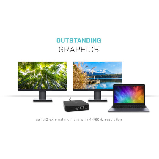I-tec usb-c hdmi dp docking station with power delivery 65w + universal charger 77 w (zwart)