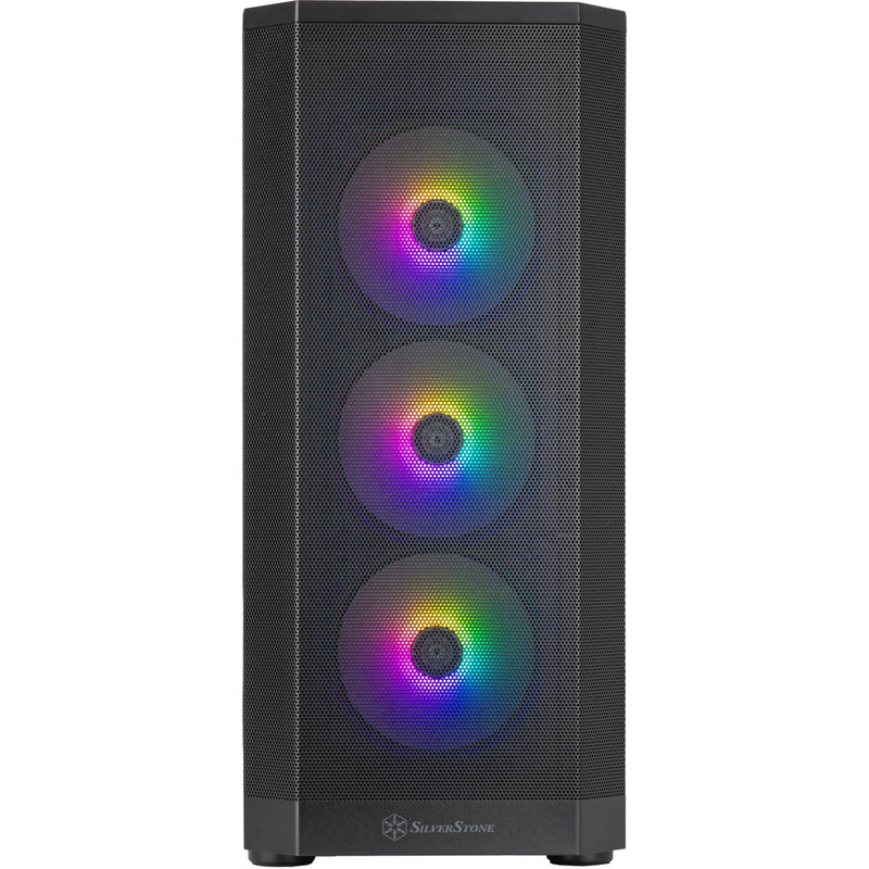 Afbeelding laden in galerijviewer, Silverstone fara 514x midi tower behuizing (zwart | 2x usb-a | 1x usb-c | rgb | tempered glass)
