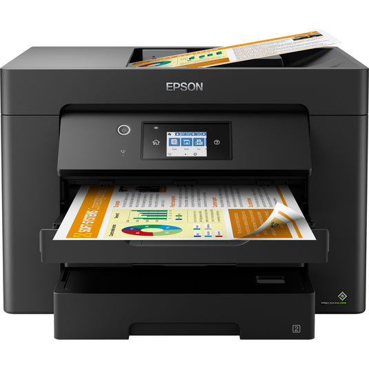 Epson workforce wf-7830dtwf all-in-one inkjetprinter met faxfunctie (scannen, kopiëren, faxen, lan, wi-fi)