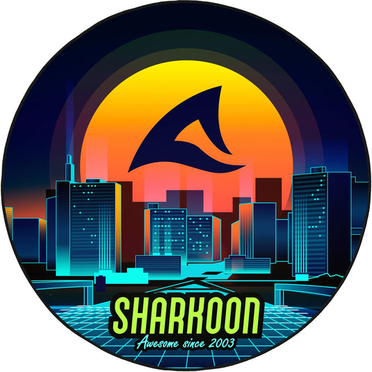 Sharkoon sfm11 floor mat (retro) beschermingsmat (blauw geel)