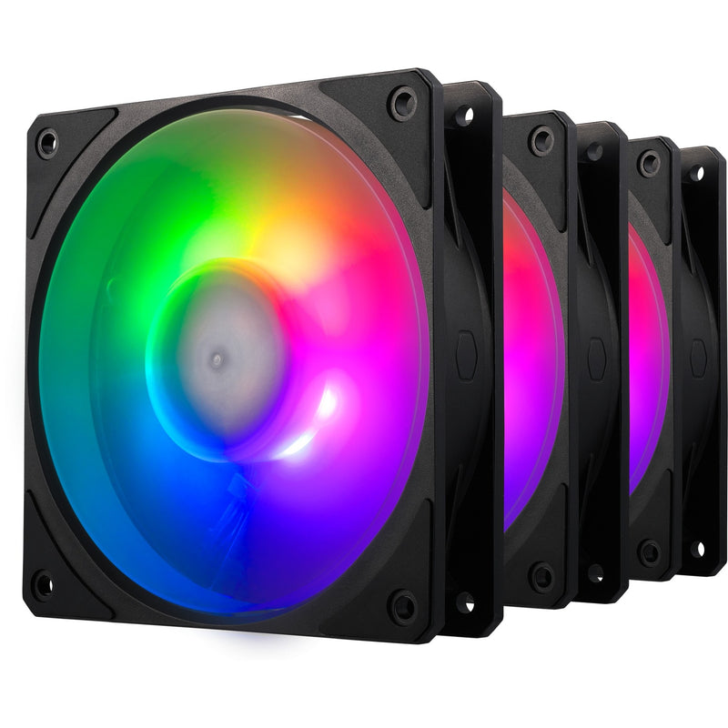 Afbeelding laden in galerijviewer, Cooler master mobius 120p argb 120x120x25 case fans (zwart, 3 stuks, 120 x 120 x 25 mm, pwm)

