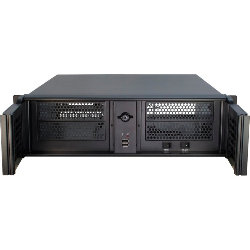 Afbeelding laden in galerijviewer, Inter-tech 3u-3098-s rack behuizing (zwart | 2x usb-a)
