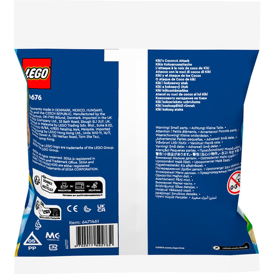 Lego sonic the hedgehog - kiki's kokosnotenaanval constructiespeelgoed (30676)